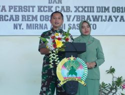 Suasana Haru || Dandim 0810/Nganjuk Bersama Ketua Persit KCK Cab XXIII Gelar Acara Pamitan.