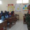 Babinsa Berikan Materi Bela Negara Pada Masa MPLS di wilayah Desa Binaannya