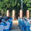 Komandan Koramil 0810/01 Nganjuk Aktif Memberikan Wasbang Dan PeLatihan PBB di Sekolah Wilayah Binaan.