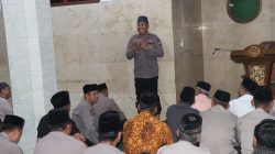 Perkuat Silaturahmi dan Iman, Polres Nganjuk Laksanakan Bakti Religi di Masjid Luhur