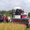 Anggota Dewan Fauzi Irwana Jajal Alat Panen Modern, Dorong Petani Nganjuk Terapkan Pertanian Efisien