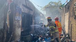 Rumah Warga Nganjuk Terbakar Diduga Akibat ODGJ Bakar Sampah