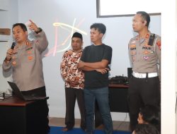 Kapolres Nganjuk Tinjau Pembangunan Dapur SPPG dan Sampaikan Imbauan Kamtibmas di Pace