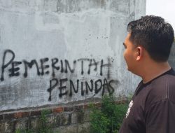 Coretan Vandalisme ‘Pemerintah Penindas’ Gegerkan Nganjuk, Sasar Desa Gemenggeng Pace