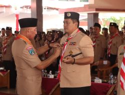 Kapolres Nganjuk Hadiri Pelantikan Majelis Pembimbing Cabang Gerakan Pramuka