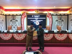 Paripurna DPRD Nganjuk Bupati Marhaen Sampaikan Raperda Perubahan APBD 2025