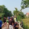Babinsa Kertosono Bantu Warga Perbaiki Jalan Desa Bangsri