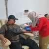 Masyarakat Nganjuk Ikut Sukseskan Donor Darah HUT Humas Polri