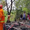 Gagal Kontrol Api Bakar Sampah, Rumpun Bambu di Kedungdowo Nganjuk Hangus Terbakar