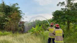 Waspada Musim Kemarau! Bakar Sampah Menyulut Kebakaran Lahan di Kertosono, Nyaris Merembet ke Rumah Warga