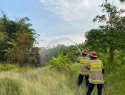 Waspada Musim Kemarau! Bakar Sampah Menyulut Kebakaran Lahan di Kertosono, Nyaris Merembet ke Rumah Warga