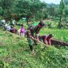 Babinsa Ngluyu Gelar Kerja Bhakti Bersihkan Saluran Irigasi di Desa Bajang