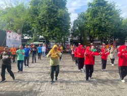 Forpimcam Lengkong Gelar Senam Bersama untuk Jaga Kebugaran di Musim Pancaroba