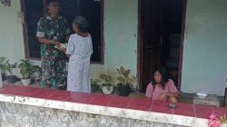 Babinsa Koramil 0810/01 Nganjuk Gelar Bakti Sosial Bantu Warga Kurang Mampu