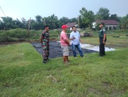 Danramil Prambon Bersama Babinsa dan Kepala Desa Laksanakan Pengecekan Lahan Koperasi Desa/Kelurahan Merah Putih (KDKMP)