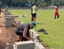PUPR Nganjuk Pastikan Rehabilitasi Stadion Anjuk Ladang Rampung Tepat Waktu