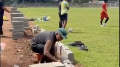 PUPR Nganjuk Pastikan Rehabilitasi Stadion Anjuk Ladang Rampung Tepat Waktu