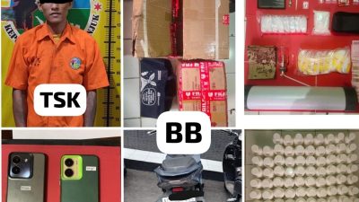 Jaringan Pengedar Narkoba Ditangkap, Polres Nganjuk Sita Ratusan Ribuan Pil Lele dan Sabu