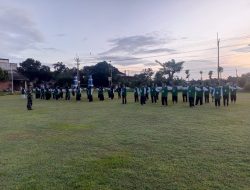 Babinsa Koramil 0810/06 Kertosono Pimpin Senam Pagi Peserta PKPNU Angkatan ke-72