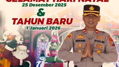 Kapolsek Pesantren Ucapkan Selamat Nataru, Ajak Warga Jaga Kondusivitas Wilayah