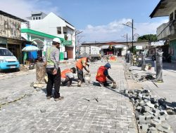 Revitalisasi Jalan Stasiun Kota Kediri Hampir Rampung, Kawasan Segera Tampil dengan Wajah Baru