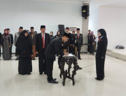 Disdik Kota Kediri Gelar Sertijab Empat Kepala SMP Negeri