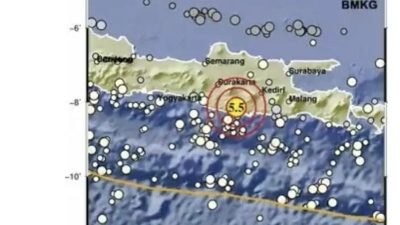 Gempa Magnitudo 5,5 Guncang Timur Laut Pacitan, BMKG Pastikan Tak Berpotensi Tsunami