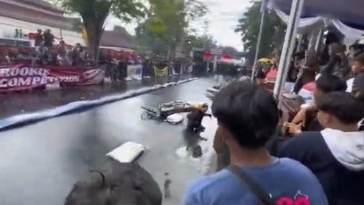 Rookie Drag Competition Jombang Cup 2026 Diwarnai Insiden Joki Terpeleset di Lintasan