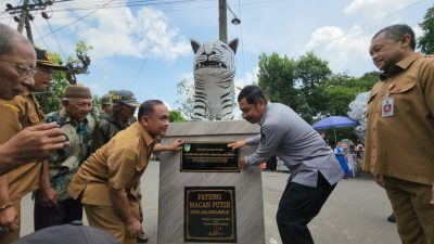 Resmi Terdaftar di Kemenkumham, Patung Macan Putih Balongjeruk Raih Hak Kekayaan Intelektual