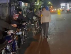 Polsek Babat Amankan 11 Motor Berknalpot Brong Saat KRYD Malam Hari