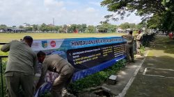 Penataan SLG, Satpol PP Kediri Pasang Larangan Berjualan di Jam Pagi–Siang