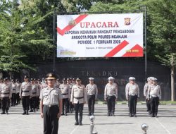 Kompol Santoso Terima Kenaikan Pangkat Pengabdian Menjelang Purna Bakti