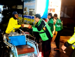 Pos Pujahito Jadi Ruang Harmoni, Satlantas Polres Nganjuk Jembatani Ojek Online dan Pangkalan