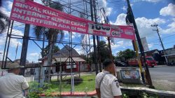 Satpol PP Kabupaten Kediri Tindak Reklame Liar dan Pengamen Badut di Ngadiluwih