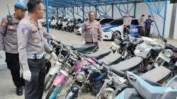 Razia Balap Liar di Kediri, Puluhan Motor Pelajar Diamankan Polisi
