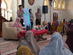 Satlantas Polres Kediri Kota Sampaikan Edukasi Disiplin Lalu Lintas di Masjid Setono Gedong, Ini Kegiatannya