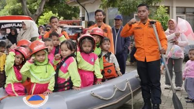 Keren, Anak PAUD Nganjuk Dididik Jadi Generasi Tangguh Hadapi Bencana