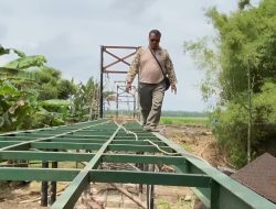 Pendampingan Pembangunan Jembatan Perintis Garuda Oleh Babinsa Bagor Wetan Dorong Konektivitas dan Kesejahteraan Masyarakat