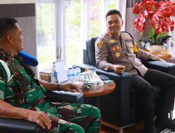 Sinergi Polri dan  POM TNI untuk Jaga Stabilitas Keamanan Kabupaten Nganjuk