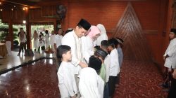 Buka Bersama Puluhan Yatim, Polres Nganjuk Tingkatkan Kepedulian di Bulan Ramadan