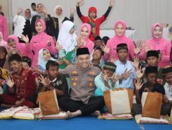 Kapolres Nganjuk Buka Bersama dan Santuni Anak Disabilitas