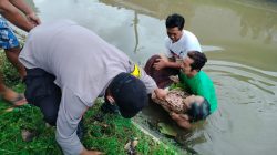 Jenazah Lansia Ditemukan Mengambang di Sungai Bagbogo Tanjunganom Nganjuk