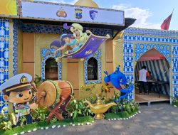 Pospam Mudik Nganjuk Bertransformasi Jadi Istana Aladdin, untuk Hilangkan Kepenatan