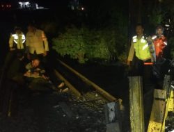 Nekat Terobosan Palang Perlintasan, di Nganjuk Satu Nyawa Melayang Disambar KA Mutiara