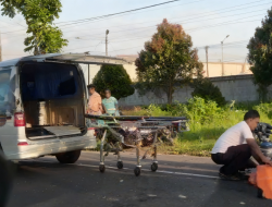 Ugal Ugalan, Bus SS Lindas Seorang Mahasiswa di Jalan Raya Nganjuk Kertosono