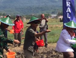 Dukung Ketahanan Pangan, Ketua DPRD Nganjuk Kawal Gerakan Tanam Kedelai Bersama TNI AL dan Kementan