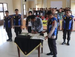 Disaksikan Orang Tua, 226 Peserta Ikrar Jujur, Seleksi Polri Nganjuk Bebas Titipan