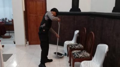 Jelang Paskah, Polres Blitar Gelar Sterilisasi di Sejumlah Gereja