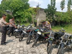 Gempur Balap Liar, Puluhan Motor Diamankan Polsek Warujayeng