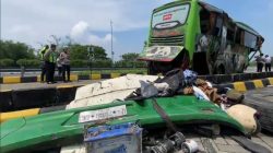 Gunakan Teknologi TAA, Polisi Selidiki Penyebab Bus Restu Terguling di Tol Jombang